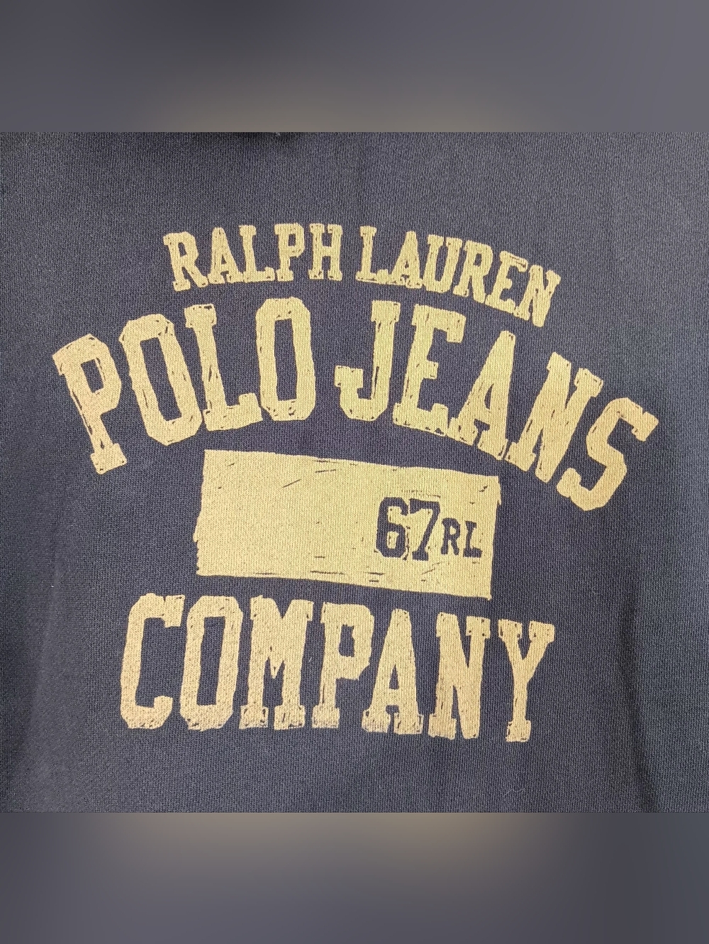 VTG Polo Jeans 67RL Ralph Lauren Hoodie Sweatshirt Men's XXL Distressed Grunge - Picture 3 of 16